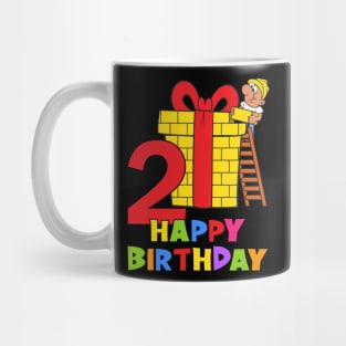 2nd Birthday Party 2 Year Old 2 Years Mug